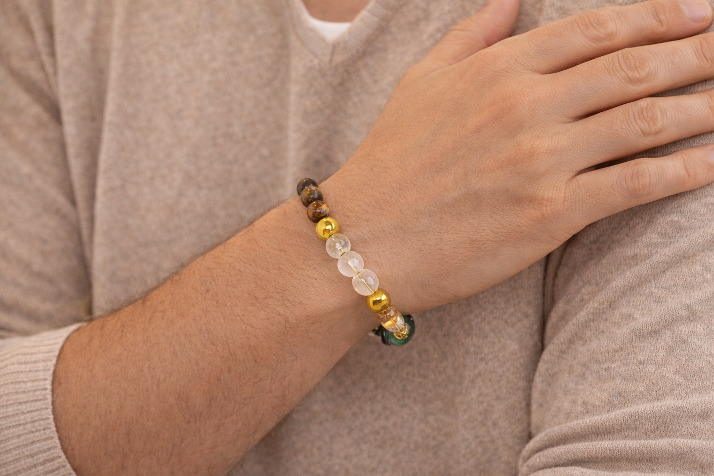 Certified Dhan Yog Bracelet | Attracts Wealth & Financial Prosperity | FREE RAW SELENITE PLATE